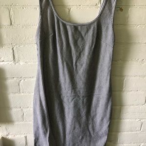 Sz med. Dynamite blue and white striped bodycon dress